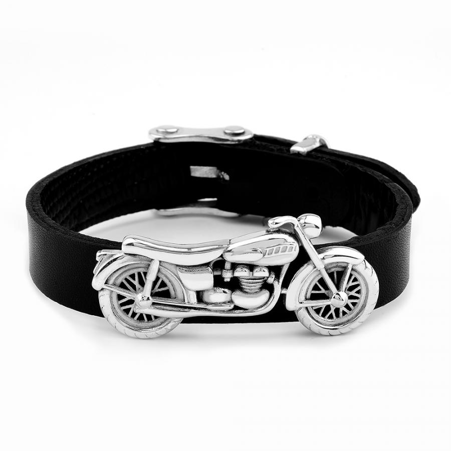 925-ayar-gumus-motosiklet-kabartmali-deri-kayisli-bileklik-erkek-bileklikleri-4111-10-B
