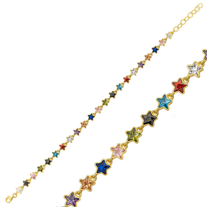 gumus-gold-renkli-yildiz-bayan-bileklik-zirkon-tal-bileklikler-gumush-34918-49-B