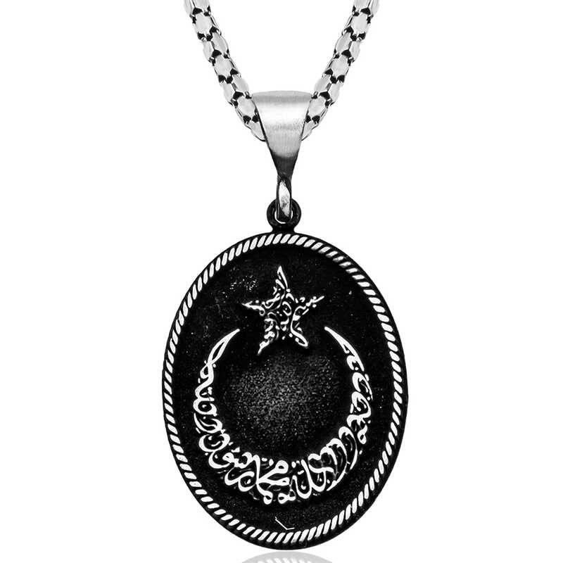 gumus-kelime-i-tevhid-yazili-ay-yildiz-erkek-kolye-osmanl-temal-kolyeler-gumush-46199-61-B
