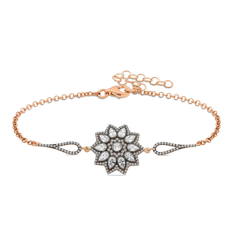 gumus-rose-cicek-desenli-elmas-montur-bileklik-1-otantik-bileklikler-gumush-35378-52-B