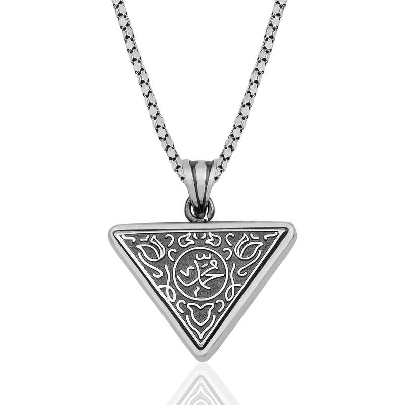gumus-ucgen-muhammed-yazili-cevsen-duali-kolye-87452-muskalk-ve-cevenler-gumush-39350-62-B