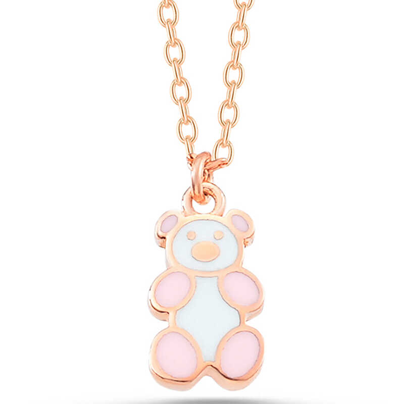 gumus-rose-renkli-ayicik-kadin-kolye-tasz-kolyeler-gumush-45960-77-B